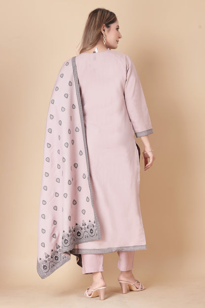 Gajari Cotton Jacquard Suit Set