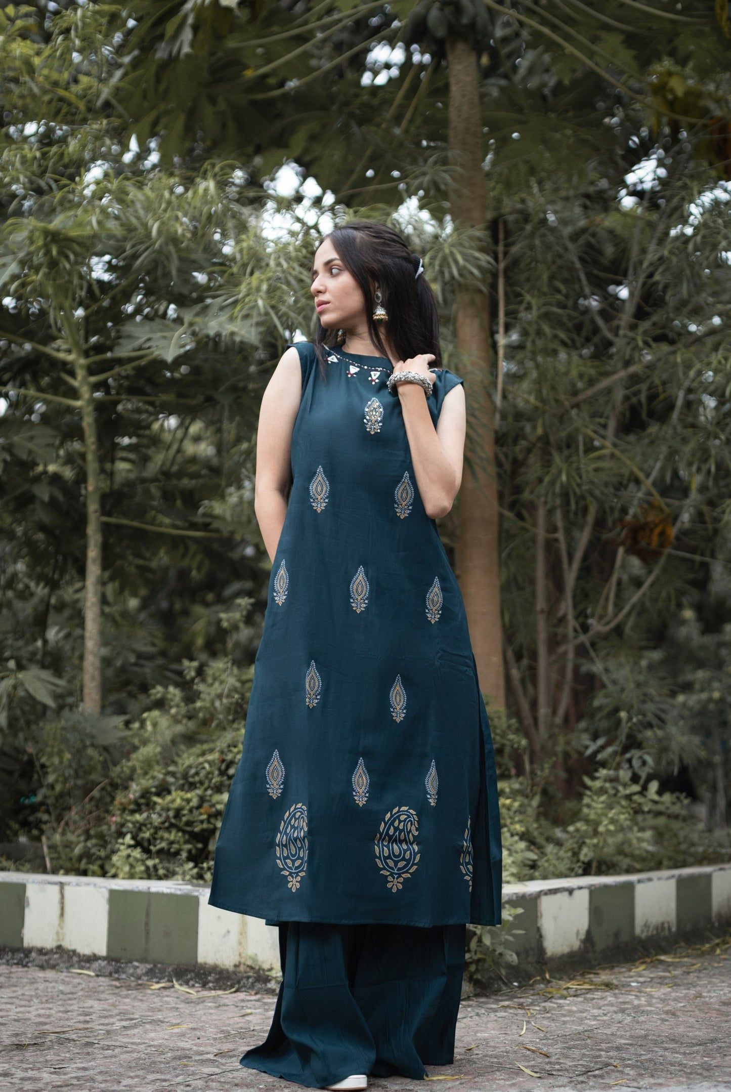 Black Silk Kurti