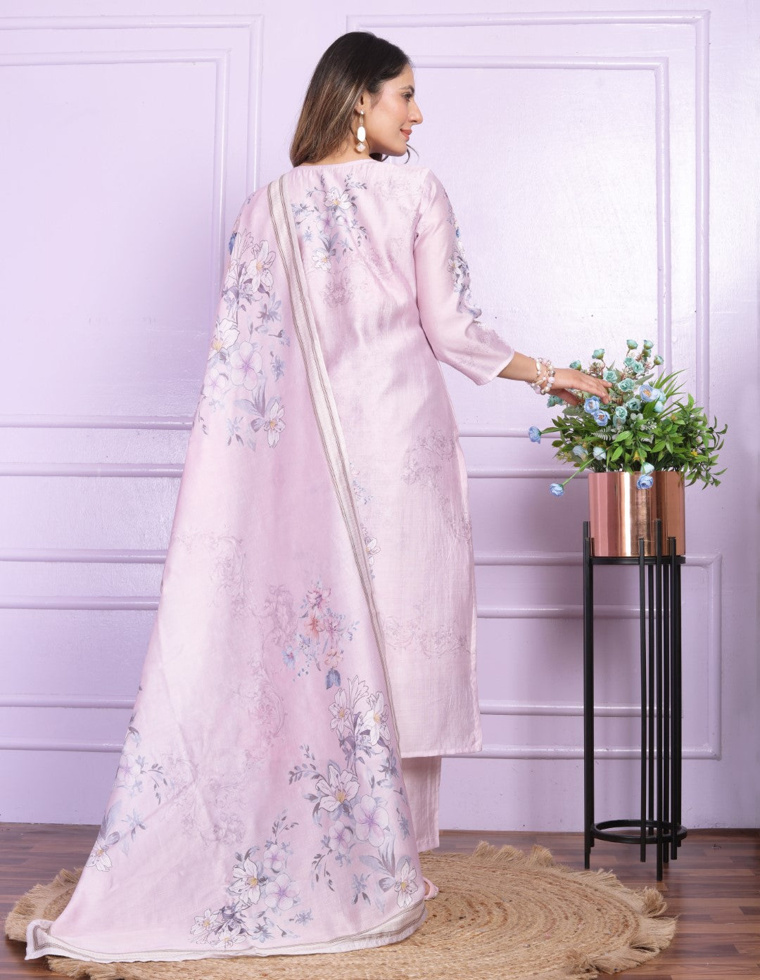 Pink Digital Printed Suit Set